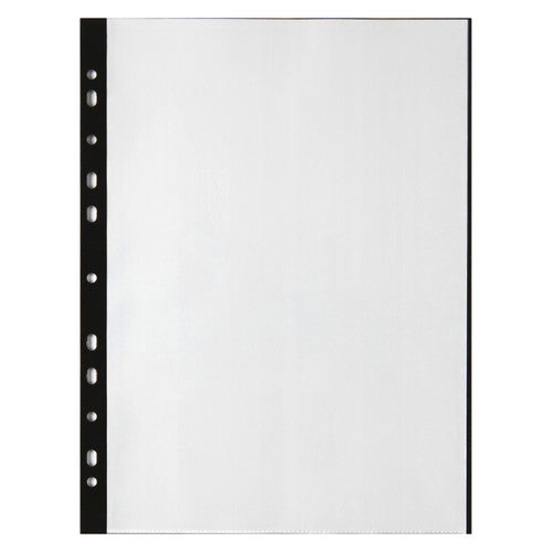 Marbig Binder Display Book 20 Pocket A4 Clear Black Box of 10