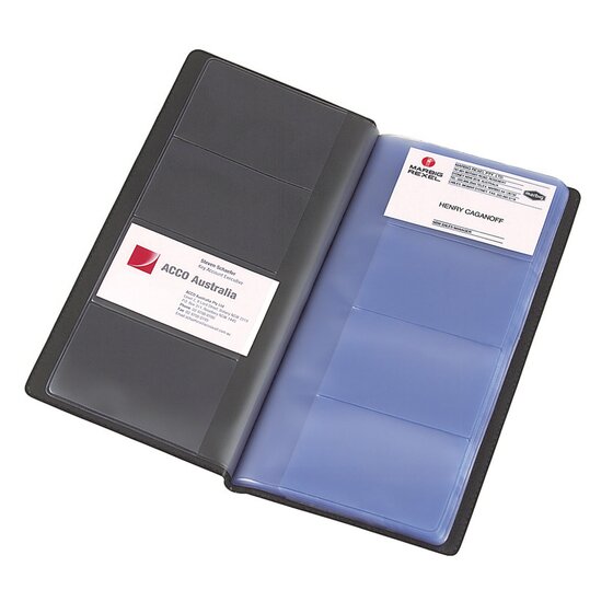 Marbig Business Card Holder 96 Capacity Black