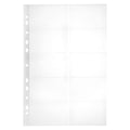 Marbig Heavyweight Business Card Pocket A4 Clear Pack of 10