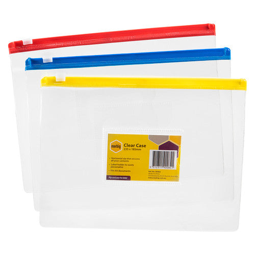 Marbig Clear Case A5 235 x 185mm Assorted Box of 24