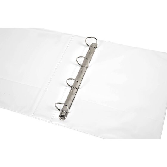 Marbig Clearview Insert Binder 38mm 4D A4 White Carton of 12