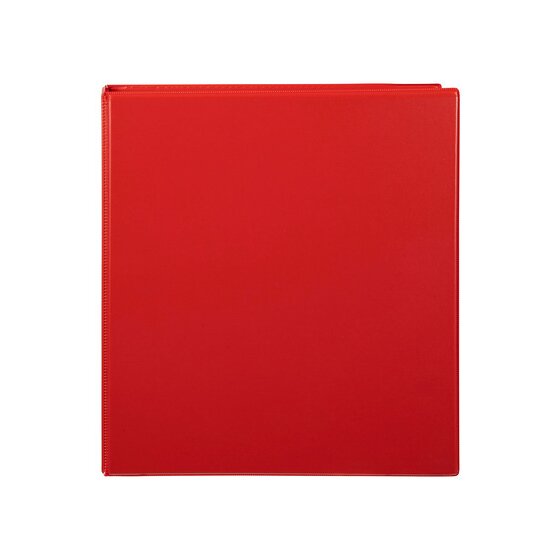 Marbig Clearview Insert Binder 50mm 2D A4 Red Pack of 12