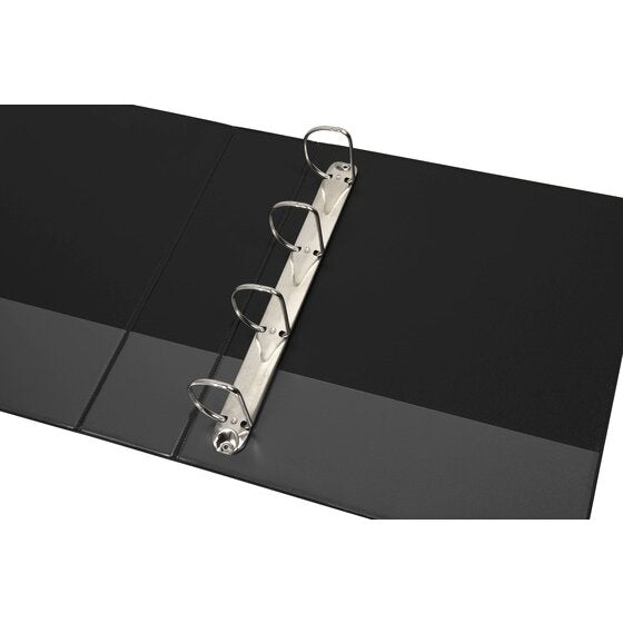 Marbig Clearview Insert Binder 50mm 4D A4 Black Pack of 12