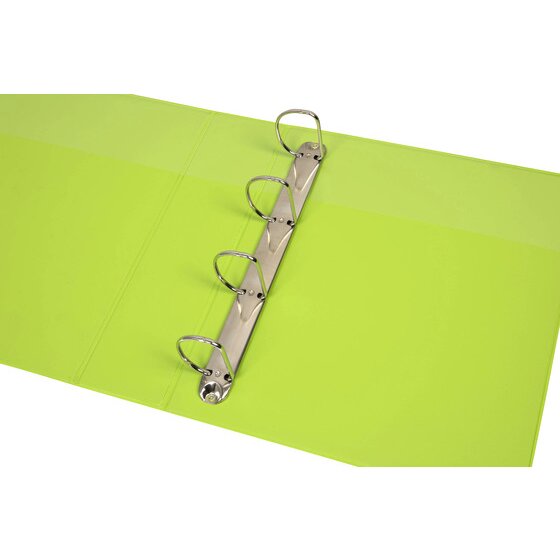 Marbig Clearview Insert Binder 50mm 4D A4 Lime Pack of 12