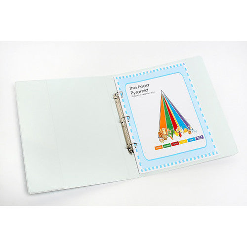 Marbig Clearview Insert Binder 25mm 3D A3 Portrait White Pack of 12