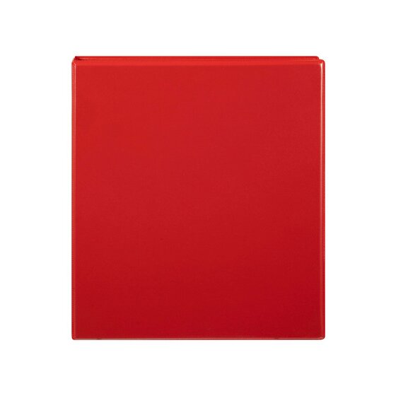 Marbig Clearview Insert Binder 38mm 4D A4 Red Pack of 12