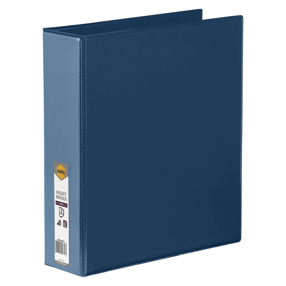 Marbig Clearview Insert Binder A4 50mm 3D Ring Blue Box 12