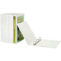 Marbig Clearview Insert Binder 65mm 4D A4 White Pack of 15
