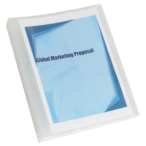 Marbig Clearview Insert Binder with Pocket 25mm 2D A4 Clear