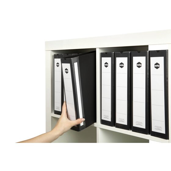 Marbig Ring Binder Deluxe 50mm 4D Polyethylene A4 Black Box of 12