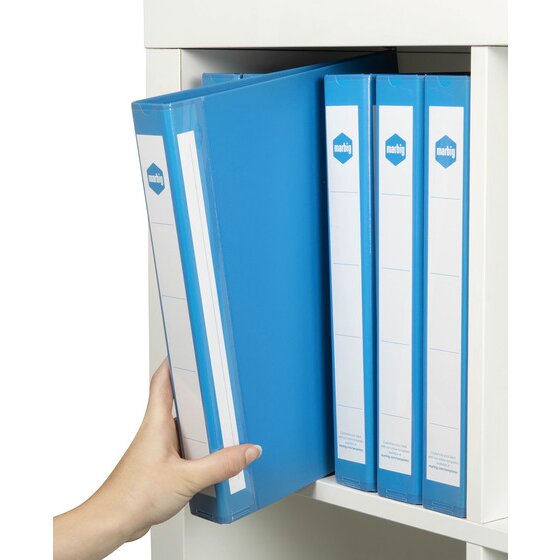 Marbig Ring Binder Deluxe 25mm 2D Polyethylene A4 Blue