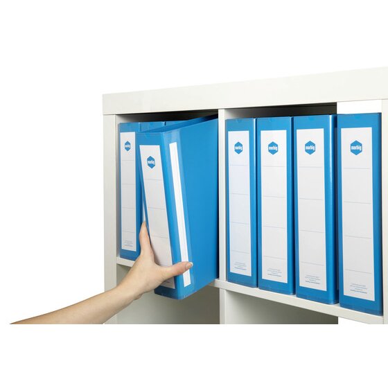 Marbig Ring Binder Deluxe 50mm 2D Polyethylene A4 Blue Box of 12
