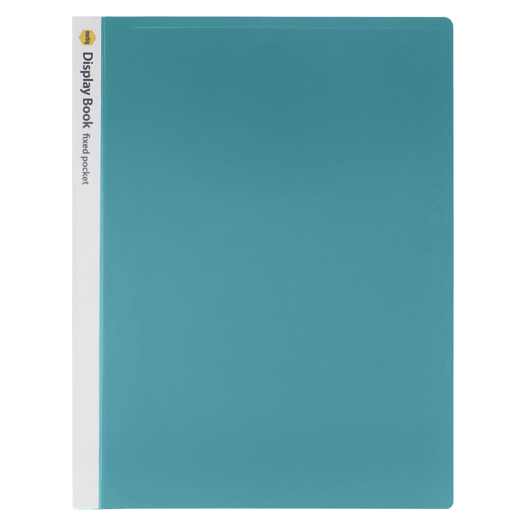 Marbig Non Refillable Display Book 20 Pocket A4 Green Pack of 10