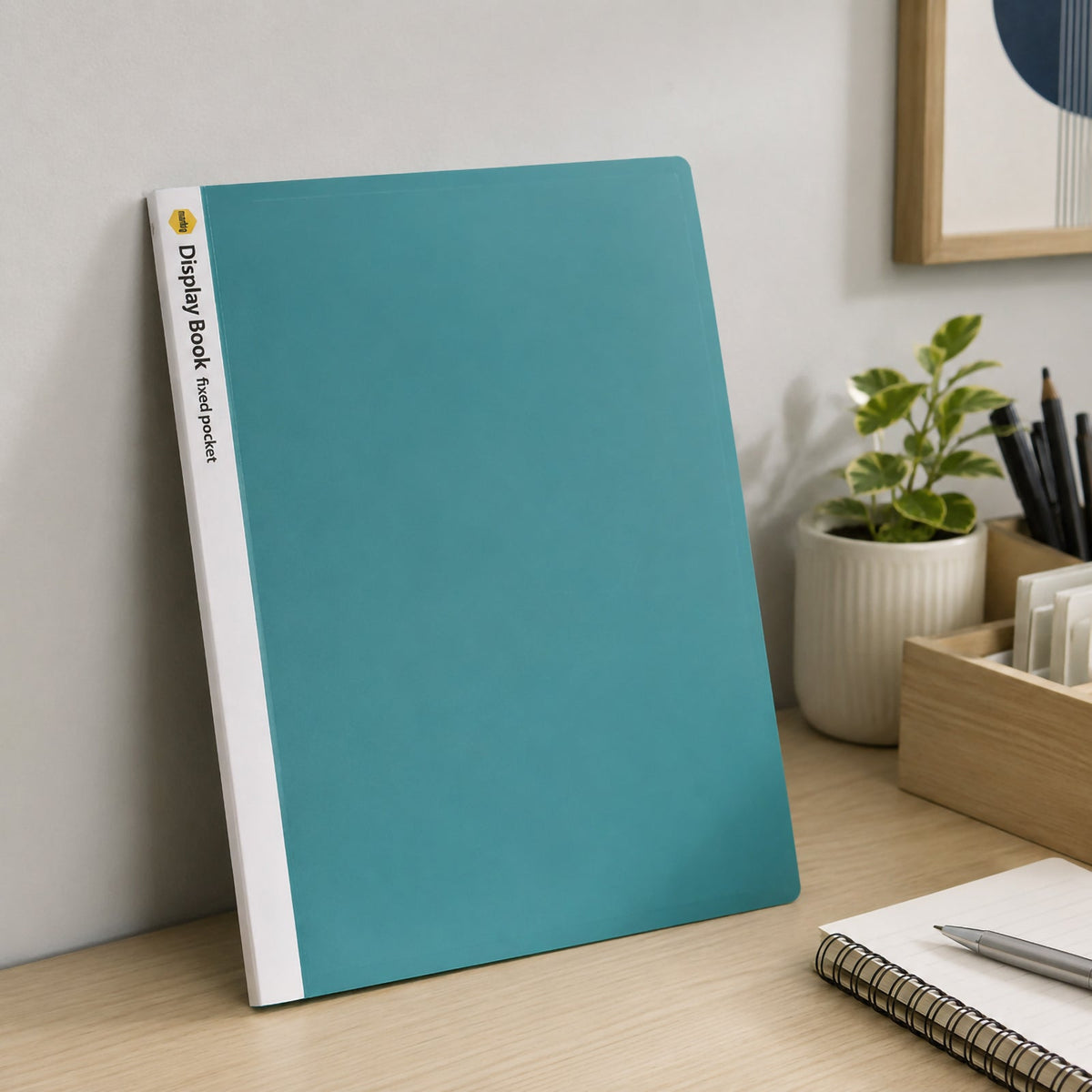 Marbig Non Refillable Display Book 20 Pocket A4 Green Pack of 10
