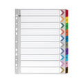 Marbig Indices and Dividers 1-10 Tab Manilla A4 Extra Wide Multi Colour