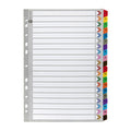 Marbig Indices and Dividers 1-20 Tab Reinforced A4 Multi Colour