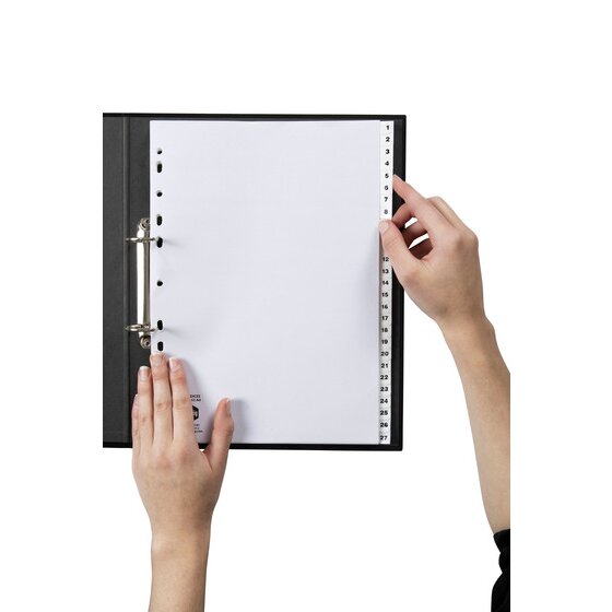 Marbig Indices and Dividers 1-54 Tab PP A4 White