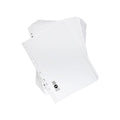 Marbig Indices and Dividers 10 Tab Manilla A4 White Bulk Pack of 20