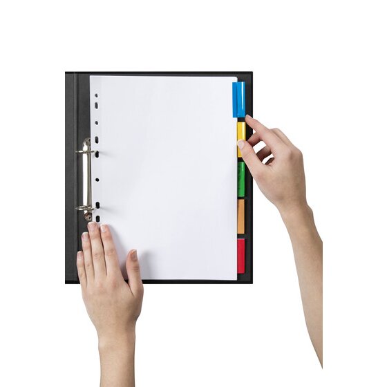 Marbig Indices and Dividers 5 Insert Tab Manilla A4 Multi Colour