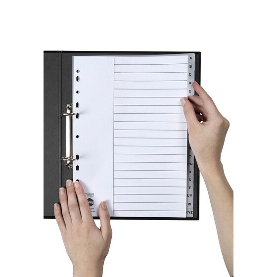 Marbig Indices and Dividers A-Z Tab PP A4 Grey