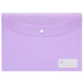 Marbig Doculope Document Wallet A4 Pastel Purple Pack of 10
