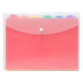 Marbig Document Wallet with 6 Files Bright Pack of 6