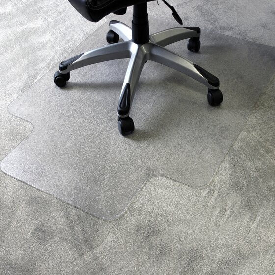Marbig Duramat Chairmat Large With Keyhole 114 x 134cm Clear