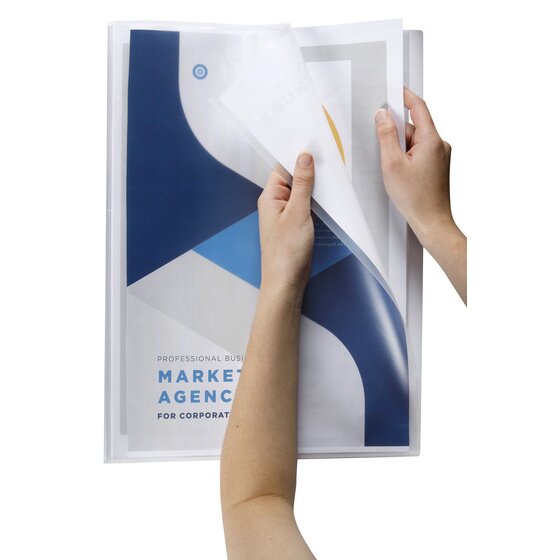 Marbig Flic File Display Book Insert Cover 10 Pocket A3 Clear