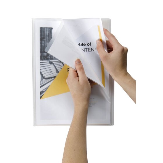Marbig Flic File Display Book Insert Cover 20 Pocket A4 Clear