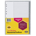 Marbig Indices and Dividers 1-31 Tab PP A4 Grey