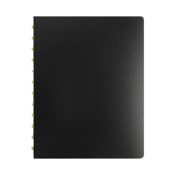 Marbig Kwik Zip Refillable Display Book 20 Pocket A4 Black