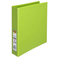 Marbig Clearview Insert Binder 38mm 2D A4 Lime Pack of 12