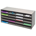 Marbig Literature Sorter 20 Compartment Grey