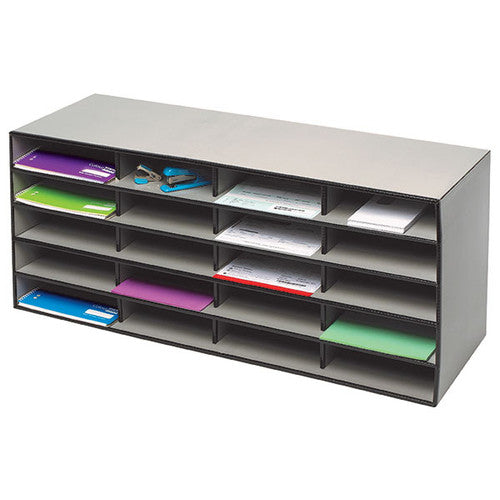 Marbig Literature Sorter 20 Compartment Grey