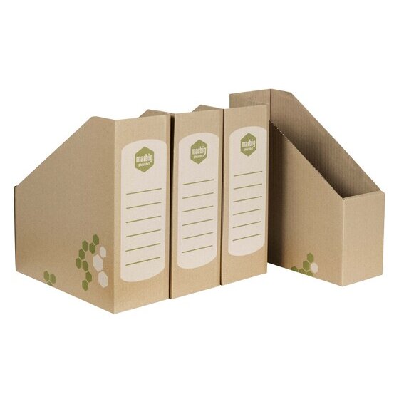 Marbig Magazine Holder Standard Kraft Pack of 4