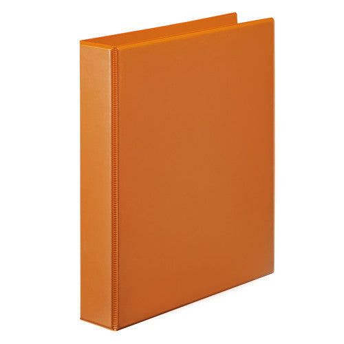 Marbig Clearview Insert Binder 38mm 2D A4 Orange Pack of 12