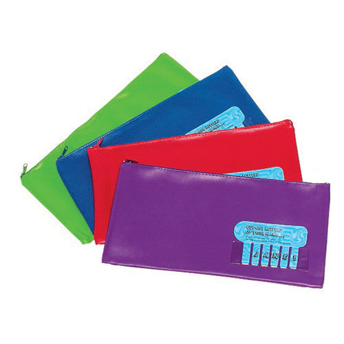 Marbig Pencil Case Name Large 325 x 165mm Summer Colours Assorted