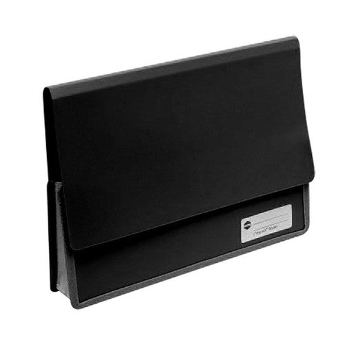 Marbig Polypick Document Wallet Heavy Duty A4 Black