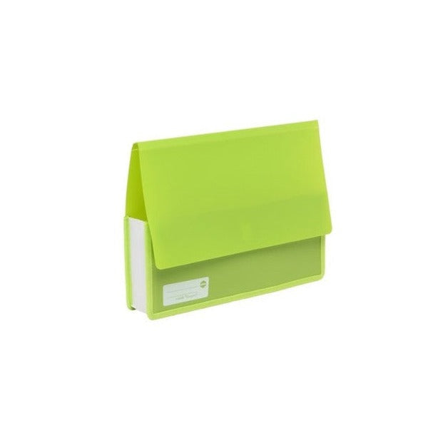 Marbig Polypick Document Wallet Heavy Duty A4 Lime