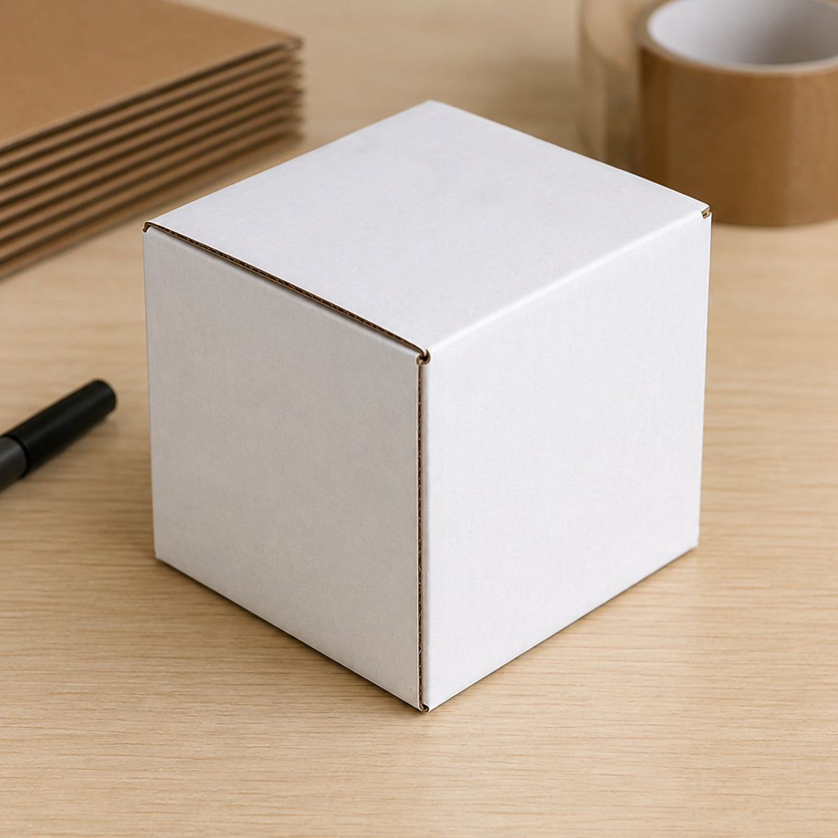 Cumberland Shipping Box White 130 x 130 x 130mm Carton 25