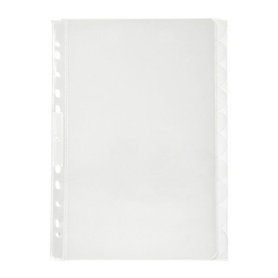 Marbig Professional Indices and Dividers 10 Tab PP A4 Clear