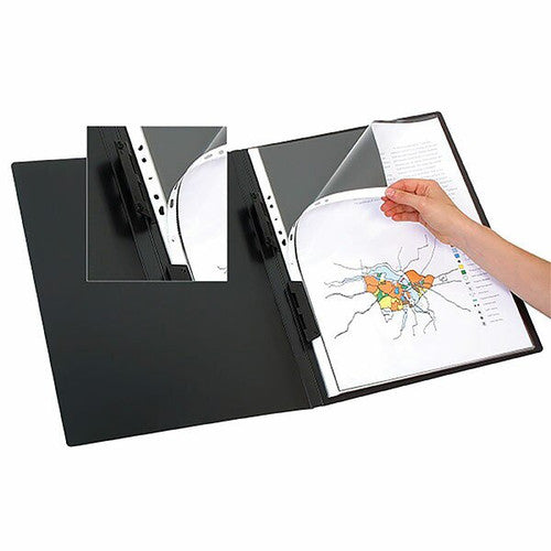Marbig Refillable Display Book 20 Pocket A3 Black
