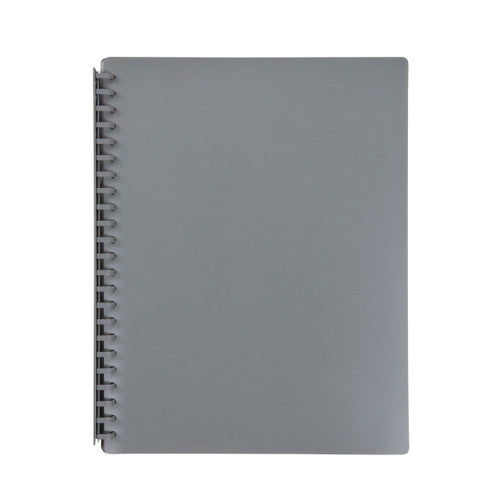 Marbig Refillable Display Book 20 Pocket A4 Grey