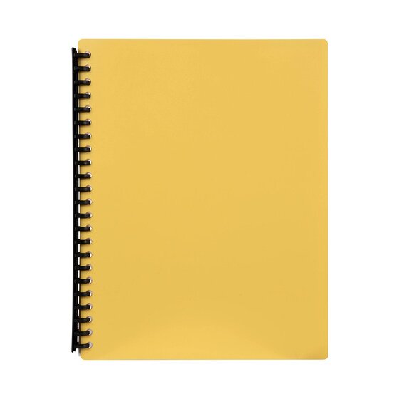 Marbig Refillable Display Book 40 Pocket A4 Yellow