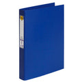 Marbig Ring Binder 25mm 3D Polyethylene A4 Blue Box of 6