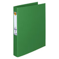 Marbig PE Linen Binder A4 4D Ring 25mm Green Carton of 6