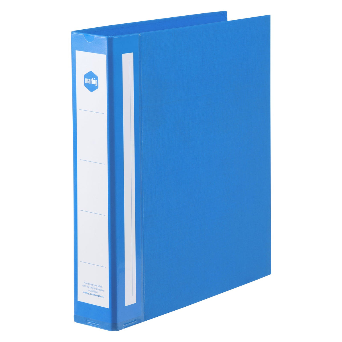 Marbig Ring Binder Deluxe 38mm 4D Polyethylene A4 Blue Box of 12