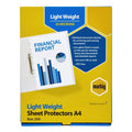 Marbig Sheet Protectors Lightweight A4 Clear Box of 200
