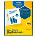 Marbig Sheet Protectors Lightweight A4 Clear Box of 300