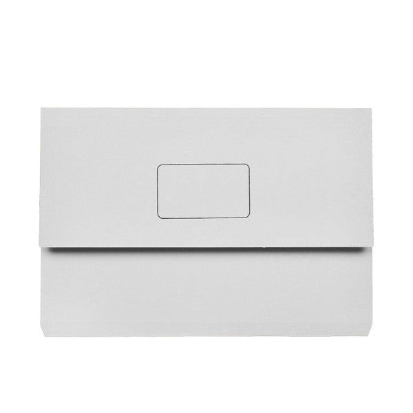 Marbig Slimpick Document Wallet Foolscap Grey Box of 50